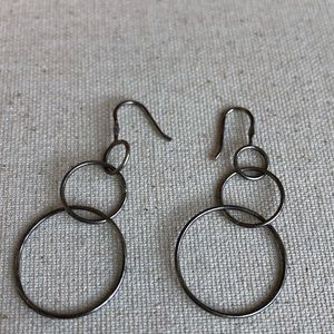 Silpada Sterling dangle hoop earrings